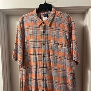 Patagonia Plaid Cotton shirt XXL Stretch